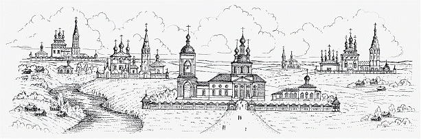 Рисунок Монастыря село Дунилово